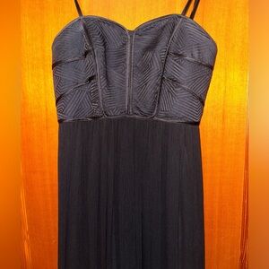Max & Cleo Black Tie Strapless Dress